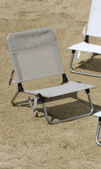 Preview: FIAM® Quick Strandstuhl Aluminium Taupe